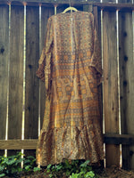 Femme Kimono Wrap Dress- Ikat Vibes - L